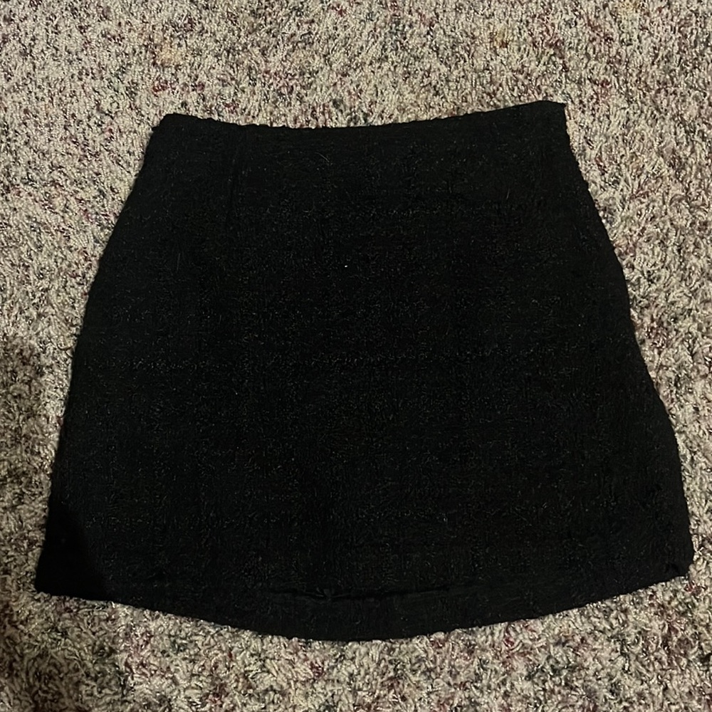 Abercrombie Tweed Knit Black Skirt